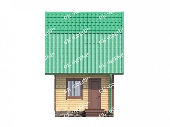 Маленький дом из бруса 4х5. фото
