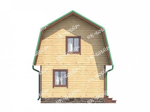 Маленький дом из бруса 4х5. фото