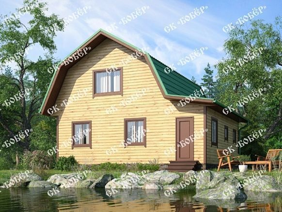 Дом из бруса 7х8