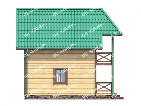 Дом из бруса 6х7. фото