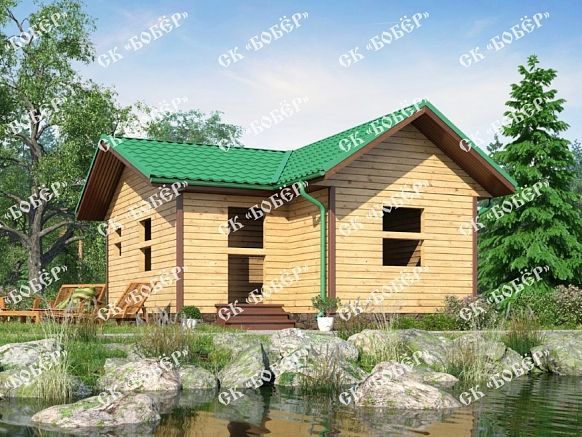 Одноэтажный сруб 6х8