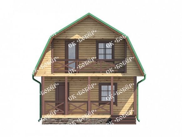 Маленький дом из бруса 6х6. фото